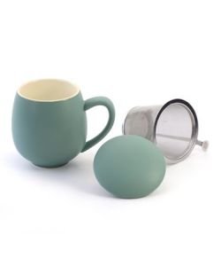 Tisanière en porcelaine Pétrole